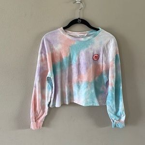 Blue, Pink, and Purple Tie-Dye Long Sleeve